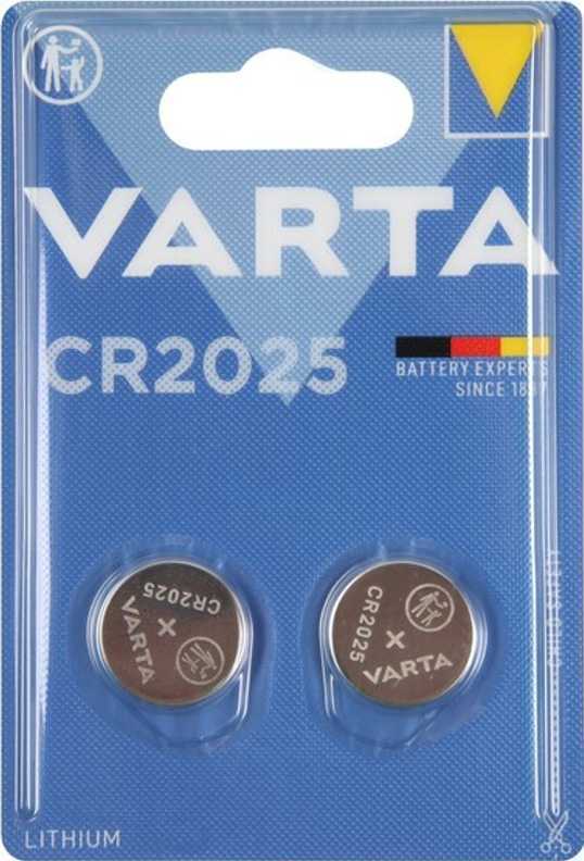 Батарейка Varta ELECTRONICS CR2025 BL2 Lithium 3V (6025) (2/20/200) Элементы питания (батарейки) фото, изображение